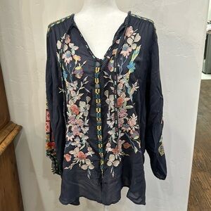 Johnny Was embroidered shirt